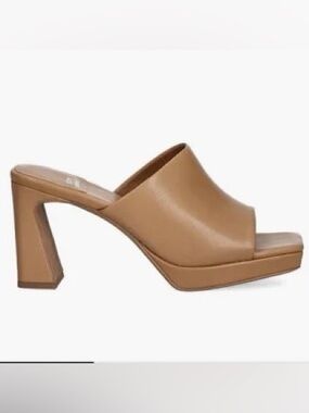 Jeffrey Campbell Caviar Platform Slide Sandal in Dark Nude